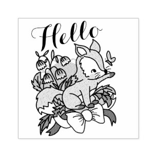 Tampons Encreurs Bonjour mignonne Fox