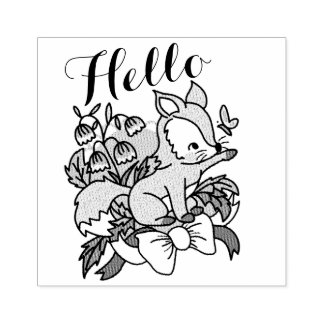 Tampons Encreurs Bonjour mignonne Fox