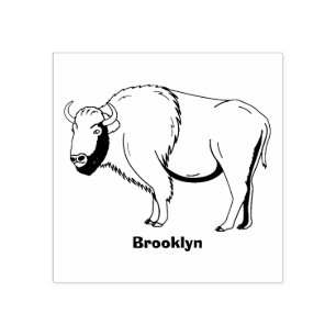Tampons Encreurs Bonne illustration de bison américain
