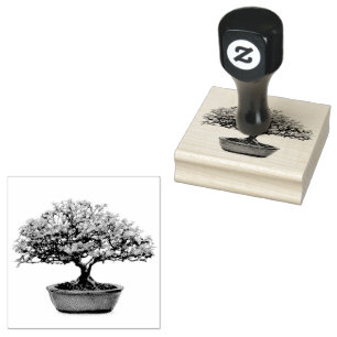 Tampons Encreurs Bonsai Tree avec Feuilles