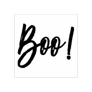 Tampons Encreurs Boo ! Timbre moderne de script Halloween