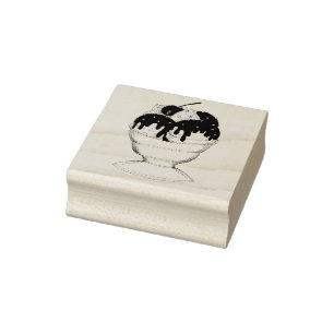 Tampons Encreurs Bouchon de lait chaud Sundae Ice Cream Shoppe