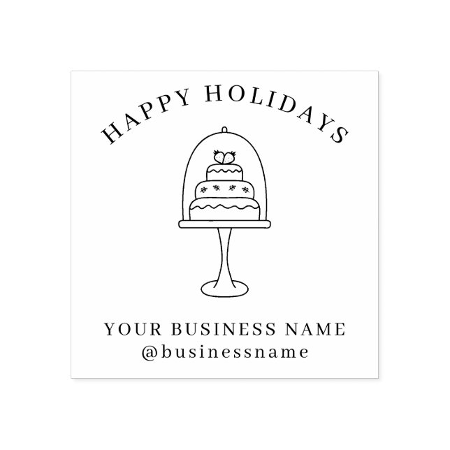 Tampons Encreurs Boulangerie de Joyeux Vacances Alimentation Commer (Impression)