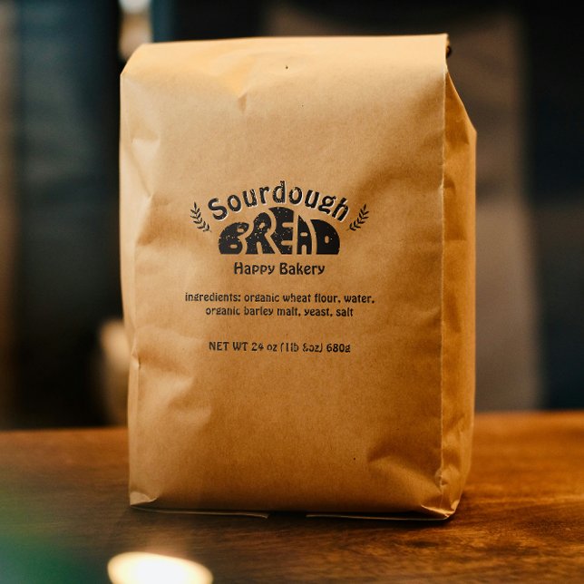 Tampons Encreurs Boulangerie de pain de pâte à papier Ingrédients d (Sourdough Bread Bakery Business Ingredients Modern Rubber Stamp)