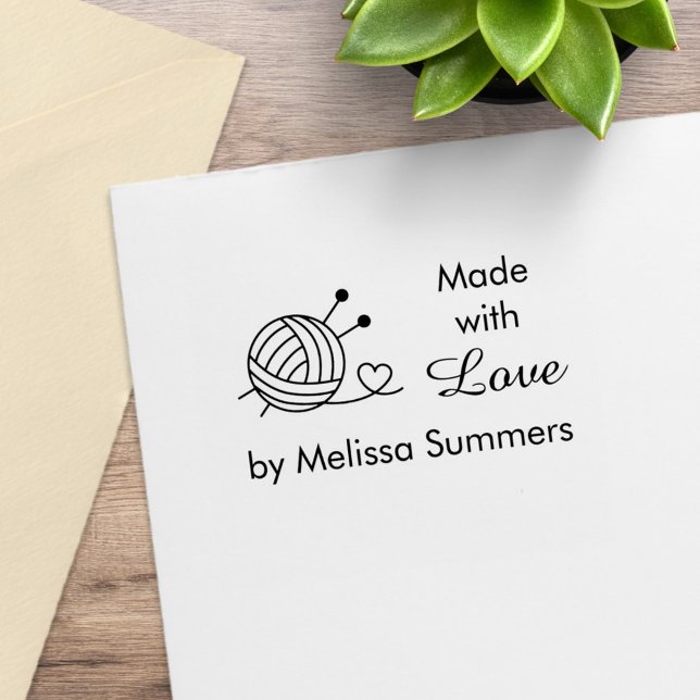 Tampons Encreurs Boule de Tricot Fil d'artisanat Fabriqué avec amou (Créateur téléchargé)