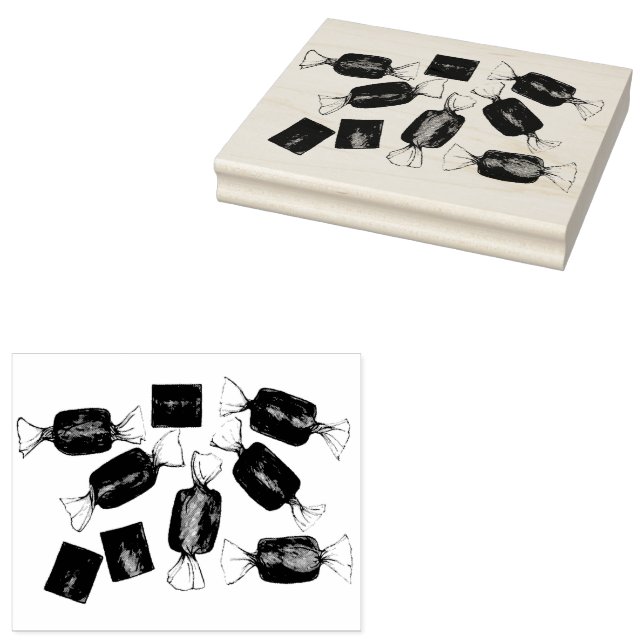 Tampons Encreurs Boutique de bonbons de caramel salé (Tamponné)