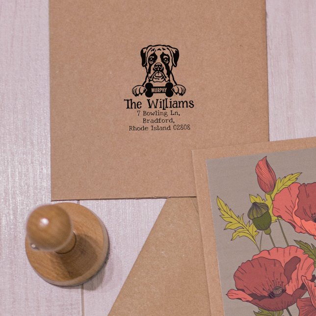 Tampons Encreurs Boxer Dod, Adresse de retour, (Créateur téléchargé)