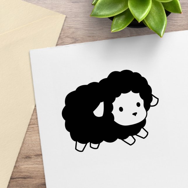 Tampons Encreurs Brebis noire mignonne (Créateur téléchargé)