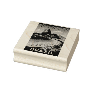 Tampons Encreurs Brésil Rio De Janeiro Original Art Ink Timbre