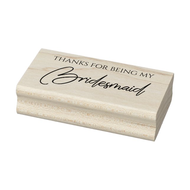Tampons Encreurs Bridesmaid Typography for Thanks (Tampon)