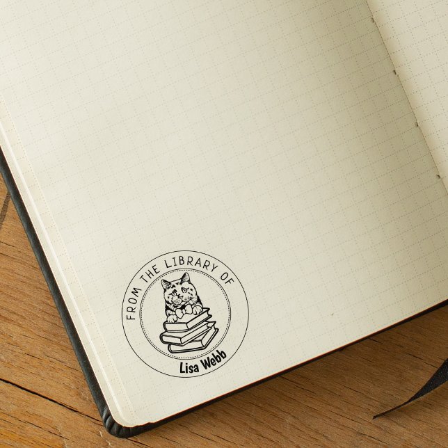 Tampons Encreurs British Short Hair Cat, Livre De La Bibliothèque D (Créateur téléchargé)