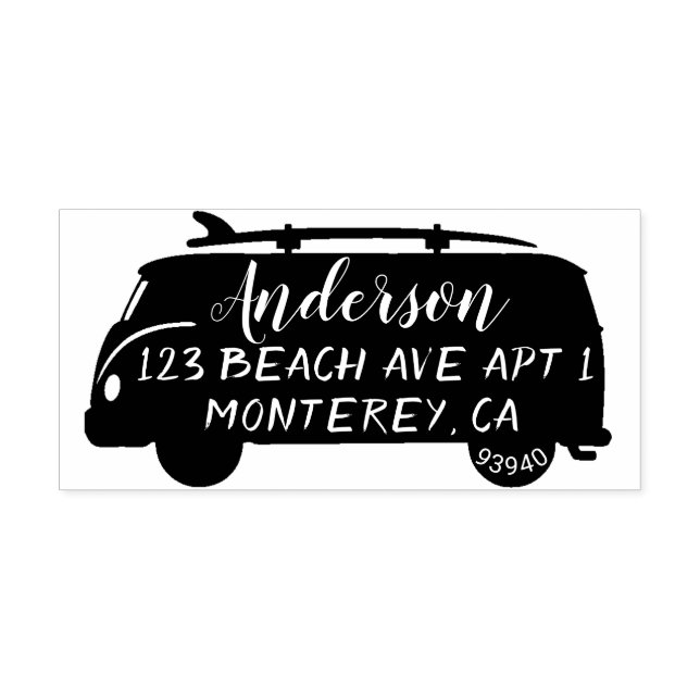 Tampons Encreurs Bus mignon Avec Timbre D'Adresse Surboard (Impression)