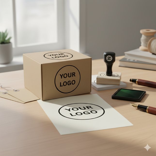 Tampons Encreurs Business Custom Branded Logo Rubber Stamp  (Créateur téléchargé)