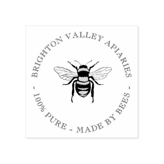 Tampons Encreurs Business Honey Bee Personalized (Impression)