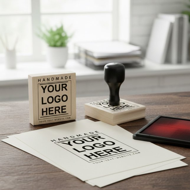 Tampons Encreurs Business Logo & Handmade Website | Custom Brand  (Logo stamps are rubber stamps designed to have a logo engraved on them for brand)
