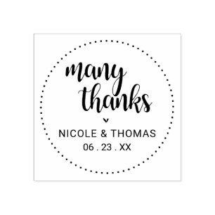 Tampons Encreurs Cadeau de mariage classique Merci beaucoup