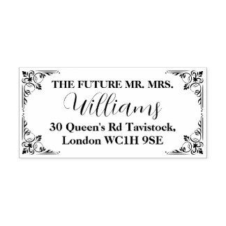 Tampons Encreurs Cadeau Fiançailles de mariage élégant personnalisé