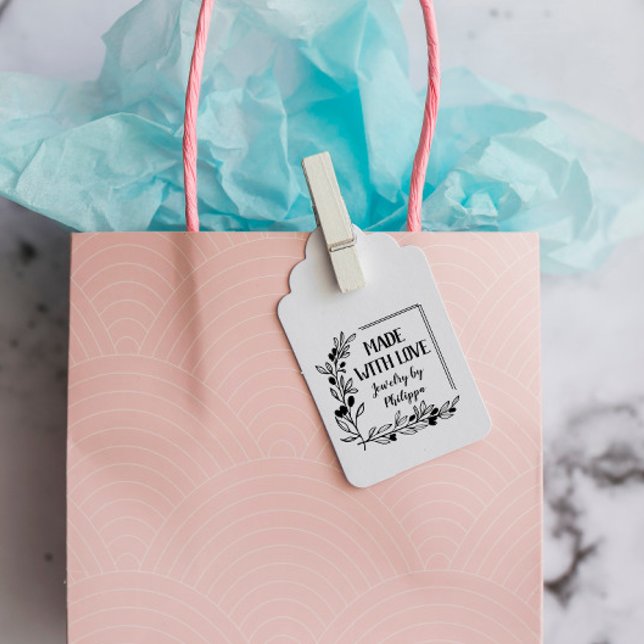 Tampons Encreurs Cadre Carré Berry Twigs Fabriqué Avec Amour (Créateur téléchargé)