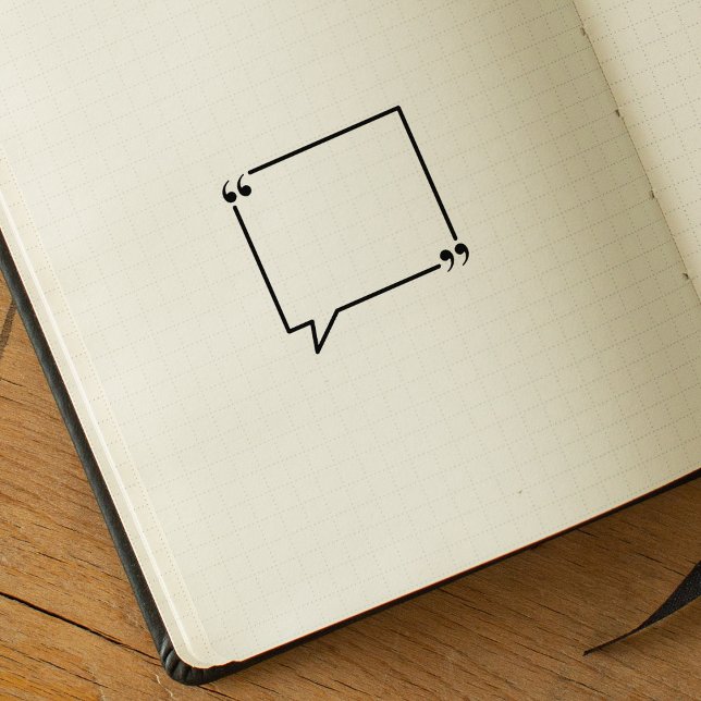 Tampons Encreurs Cadre de devis carré, Journal (Créateur téléchargé)