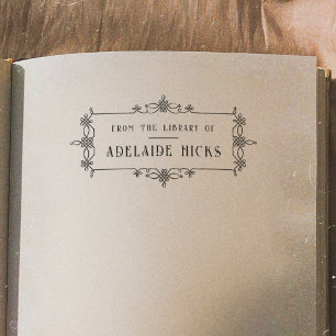 Tampons Encreurs Cadre Orné Vintage De La Bibliothèque De l'Ex-Libr