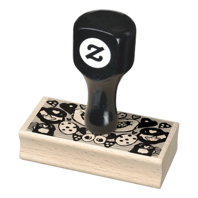 Tampons Encreurs Café et biscuits et chocolat (Tampon)