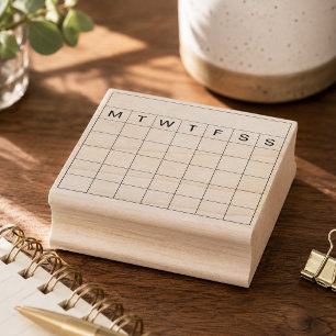 Tampons Encreurs Calendrier mensuel planificateur grille suivi Bujo