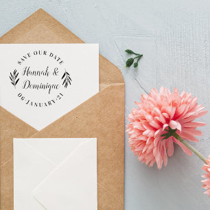 Tampons Encreurs Calligraphie De Branche D'Olivier Enregistrer La D