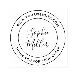 Tampons Encreurs Calligraphie Moderne Ajouter Votre Entreprise Nom 