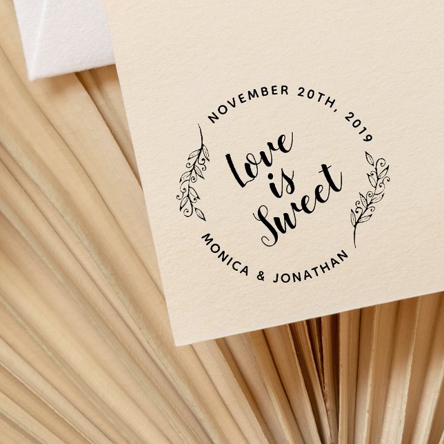 Tampons Encreurs Calligraphie personnalisée L'amour est Mariage bot (Créateur téléchargé)