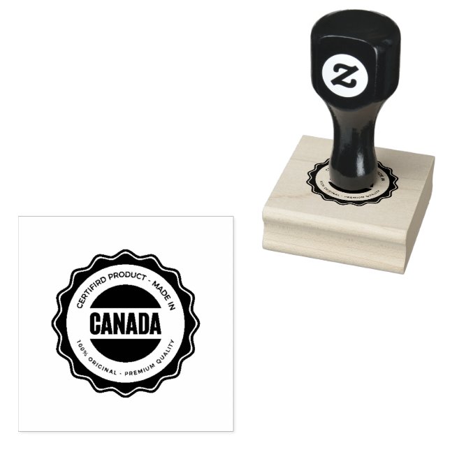 Tampons Encreurs Canada Texte Paradis Encre Sarcelle Impression Pro (Tamponné)