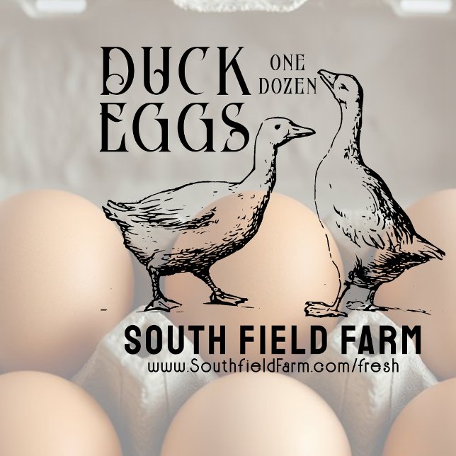 Tampons Encreurs CANARD OU OEUFS DE GOOSE Timbre du marché agricole (Créateur téléchargé)