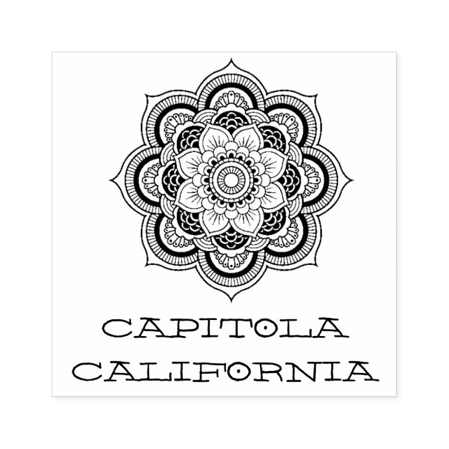 Tampons Encreurs Capitola California Mandala (Impression)