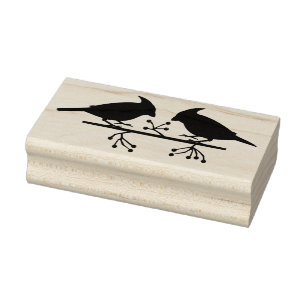 Tampons Encreurs Cardinaux de Noël mignons et baies rouges