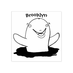 Tampons Encreurs Caricature adorable de marsouin