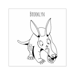 Tampons Encreurs Caricature amusante de Aardvark