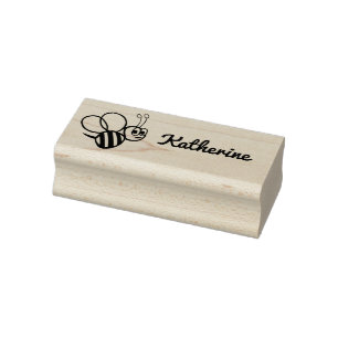 Tampons Encreurs Caricature d'abeille personnalisée pour enfants Bu