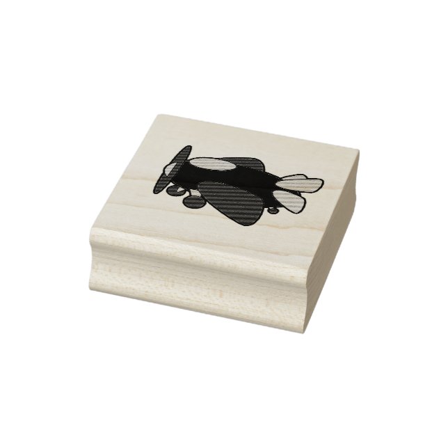 Tampons Encreurs Caricature d'avion bleu jaune rouge pour enfants (Tampon)