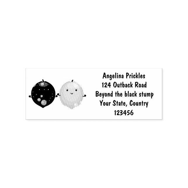 Tampons Encreurs Caricature de chaux de citron joyeux (Impression)