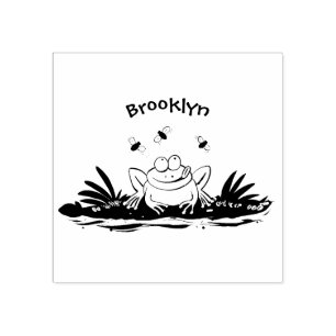 Tampons Encreurs Caricature de grenouille vert mignon