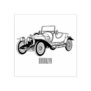 Tampons Encreurs Caricature de voiture classique 1920