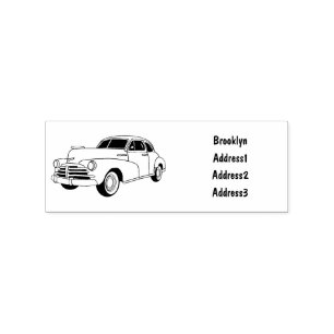 Tampons Encreurs Caricature de voiture classique 1948