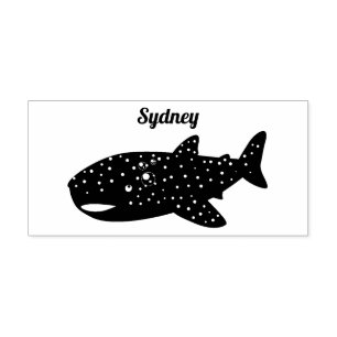 Tampons Encreurs Caricature joli requin baleine joyeux