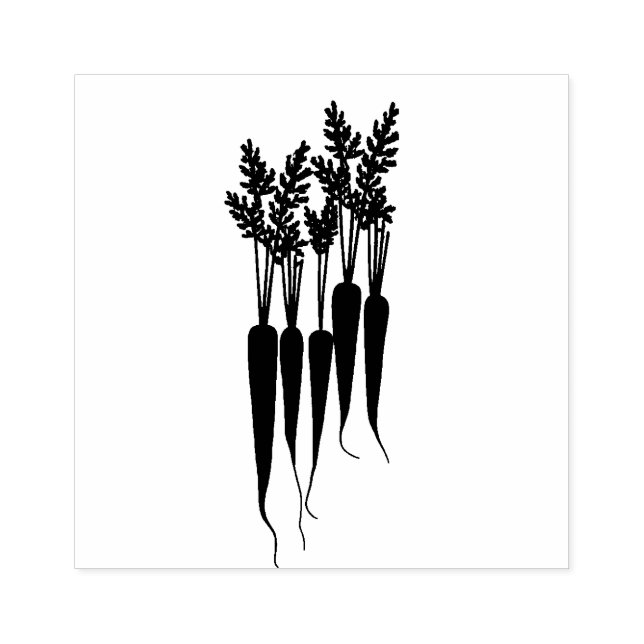 Tampons Encreurs Carottes Végétarien Végétalien  (Impression)