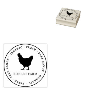 Tampons Encreurs Carton d'oeufs de poulet de ferme de marque person
