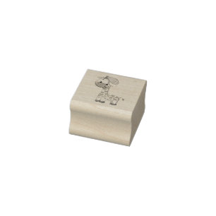 Tampons Encreurs Cartoon personnalisé bébé garçon Giraffe Timbre en