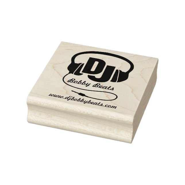 Tampons Encreurs Casques DJ Nom commercial timbre (Tampon)