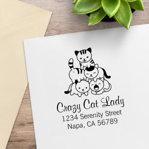 Tampons Encreurs Cat Pyramid - Crazy Cat Lady Adresse
