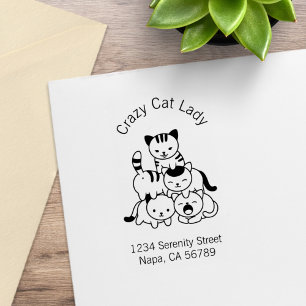 Tampons Encreurs Cat Pyramid - Crazy Cat Lady Adresse