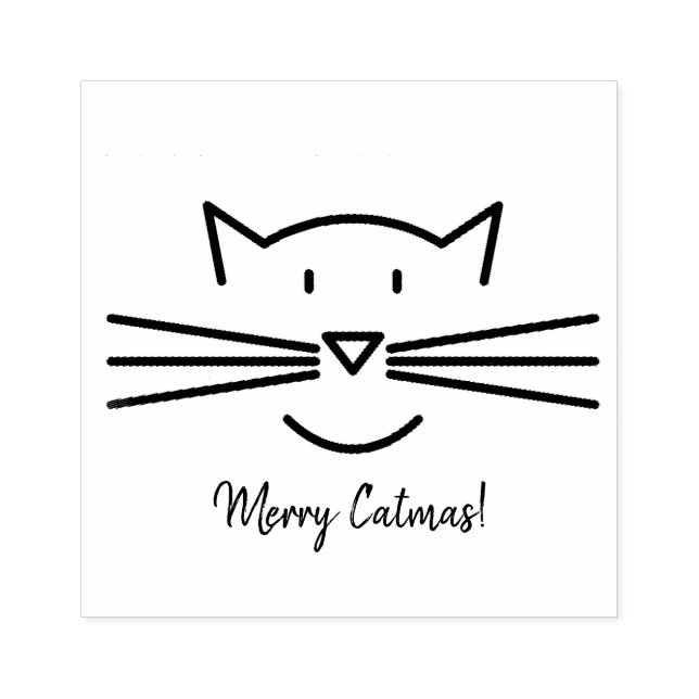 Tampons Encreurs Cat Whiskers Design Art Stamp (Impression)