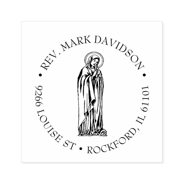 Tampons Encreurs Catholique priant Sainte Vierge Marie Religieuse (Impression)